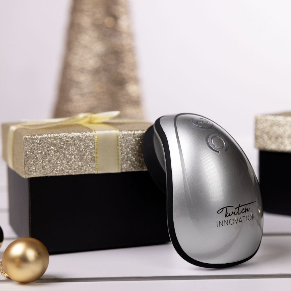 Twitch 1 - Silver USB Rechargeable Suction Vibrator